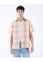 Camisa A Cuadros  Para Hombre Café Seven Seven de Seven Seven