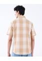 Camisa A Cuadros  Para Hombre Café Seven Seven de Seven Seven