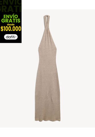 Vestido Para Mujer M/Sisa Largo Color Beige Marca Seven Seven #28171495 Seven Seven