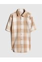 Camisa A Cuadros  Para Hombre Café Seven Seven de Seven Seven