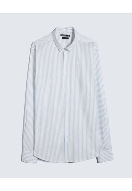 Camisa Para Hombre Manga Larga  Color Azul  Marca Seven Seven #45012012