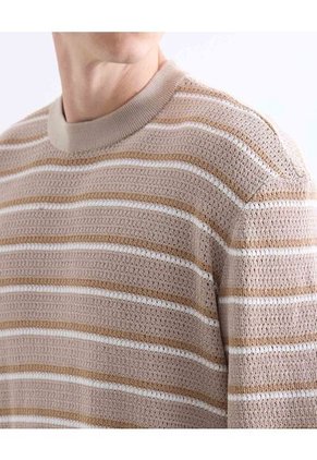 Camiseta  Para Hombre Manga Corta Cuello Redondo Color Beige Marca Seven Seven #45092795