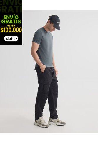 Pantalón Para Hombre Multiusos Plano Color Negro Marca Seven Seven #45071128 Seven Seven