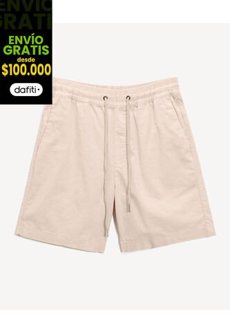 Bermuda Para Hombre Regular Corto Color Crudo Marca Seven Seven #45100722 Seven Seven