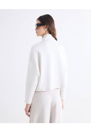 Buzo  Para Mujer Cuello Alto O Cuello Tortuga Color Crudo Marca Seven Seven #28060462