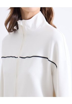 Buzo  Para Mujer Cuello Alto O Cuello Tortuga Color Crudo Marca Seven Seven #28060462