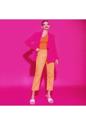 Jean Para Mujer Straight Color Naranja Marca Seven Seven #28160740