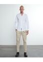 Camisa Para Hombre Manga Larga Cuello Neru Color Blanco Marca Seven Seven #45011419 de Seven Seven