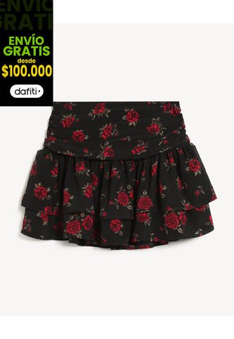 Short Para Mujer Multiusos Plano Color Negro Marca Seven Seven #28191119 Seven Seven