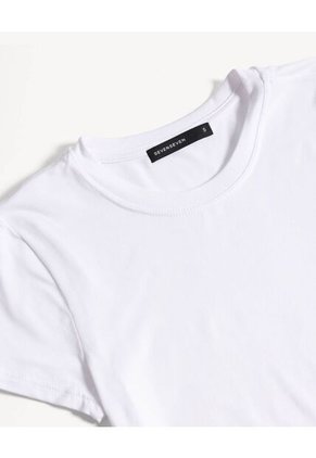 Camiseta  Para Mujer Manga Corta Cuello Redondo Color Blanco Marca Seven Seven #28097596