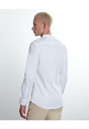 Camisa Para Hombre Manga Larga Cuello Neru Color Blanco Marca Seven Seven #45011419