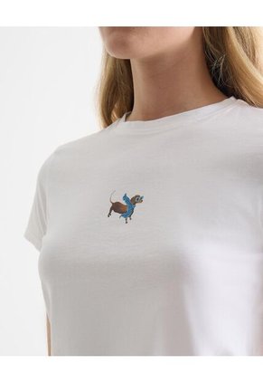 Camiseta Para Mujer Manga Corta Cuello Redondo Color Crudo Marca Seven Seven #28096372