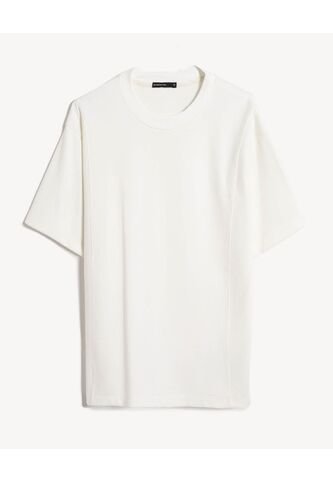 Camiseta  Para Hombre Manga Corta Cuello Redondo Color Marfil Marca Seven Seven #45092809 Seven Seven