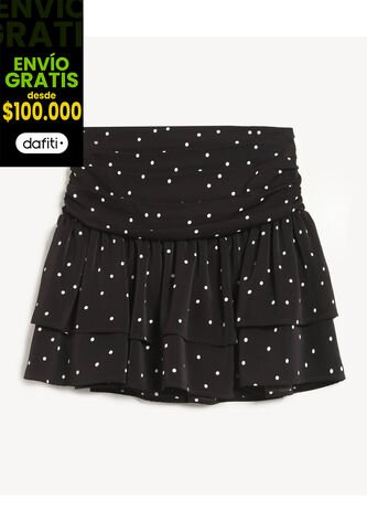 Short Para Mujer Multiusos Plano Color Negro Marca Seven Seven #28191120 Seven Seven