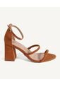Sandalias Sandalias Tacon Mujer Seven Textil Café 28690070-8484 de Seven Seven