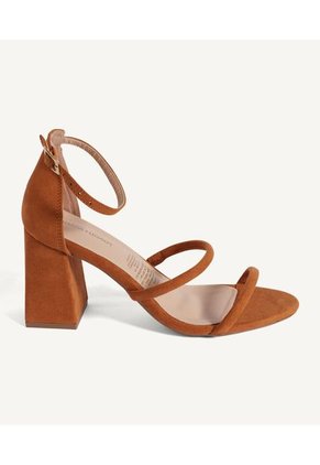 Sandalias Sandalias Tacon Mujer Seven Textil Café 28690070-8484