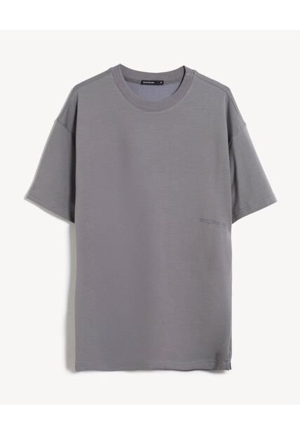 Camiseta  Para Hombre Manga Corta Cuello Redondo Color Gris Marca Seven Seven #45092814