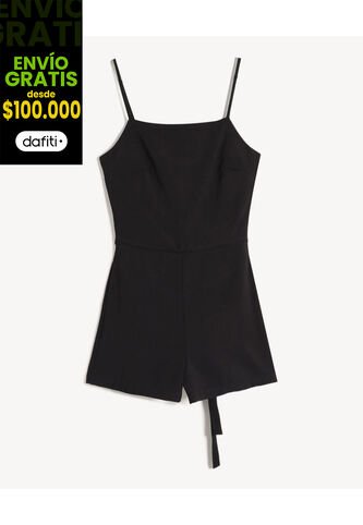 Enterizo Para Mujer Manga Sisa Color Negro Marca Seven Seven #28320447 Seven Seven