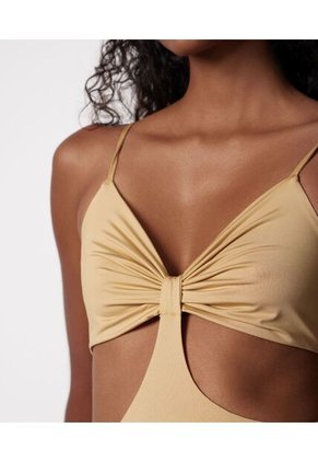 Camiseta Para Mujer Manga Sisa Color Camel Marca Seven Seven #28095469