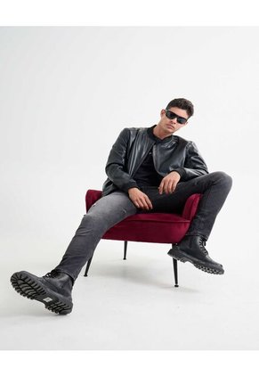 Camiseta Estampado F*Ck It  Para Hombre Negro Seven Seven