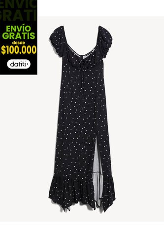 Vestido Para Mujer M/C Largo Color Negro Marca Seven Seven #28171467 Seven Seven