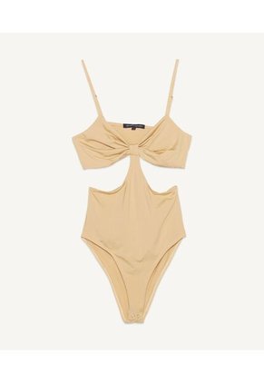 Camiseta Para Mujer Manga Sisa Color Camel Marca Seven Seven #28095469