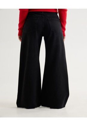 Jean Para Mujer Wide-Leg Color Negro Marca Seven Seven #28160930