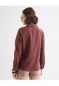 Blusa Estampada Con Bolsillo  Para Mujer Café Seven Seven de Seven Seven