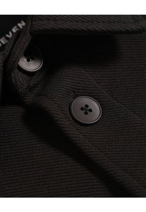 Camisa Para Hombre Seven Seven Color Negro Material Algodón 67% Poliéster 29% Elastano 4%