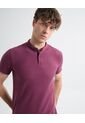 Polo Para Hombre Cuello Mao  Color Vino Marca Seven Seven #45110875 de Seven Seven