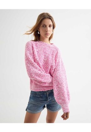 Saco Para Mujer Cuello Redondo Color Rosa Marca Seven Seven #28330670