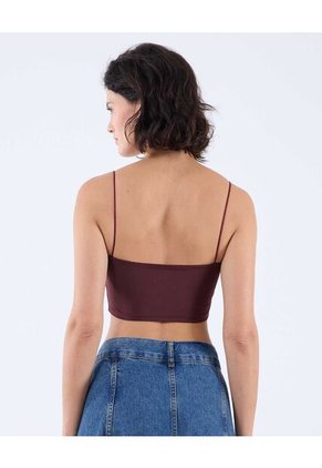 Camiseta Para Mujer Manga Sisa Color Vino Marca Seven Seven #28096052