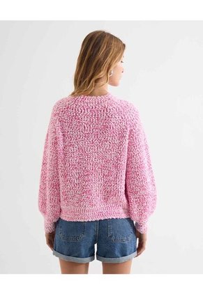Saco Para Mujer Cuello Redondo Color Rosa Marca Seven Seven #28330670
