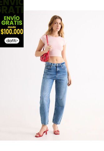 Jean Para Mujer Balloon Color Azul Marca Seven Seven #28160967 Seven Seven