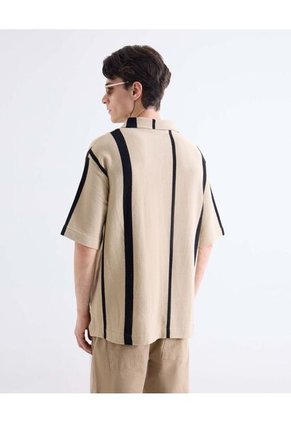 Camiseta  Para Hombre Manga Corta Cuello Redondo Color Crema Marca Seven Seven #45092859