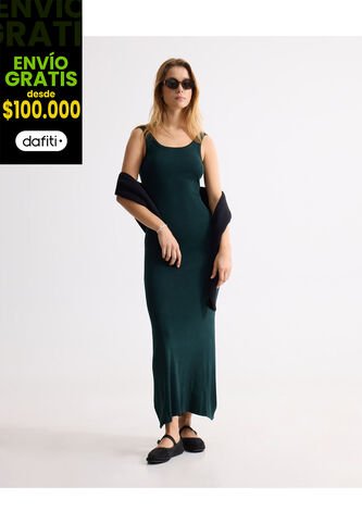 Vestido Para Mujer M/Sisa Largo Color Verde Marca Seven Seven #28171399 Seven Seven