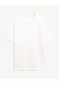 Camiseta Texturizada En Rib  Para Hombre Blanco Seven Seven de Seven Seven