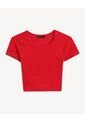 Camiseta Para Mujer Manga Corta Cuello Redondo Color Rojo Marca Seven Seven #28096407 de Seven Seven