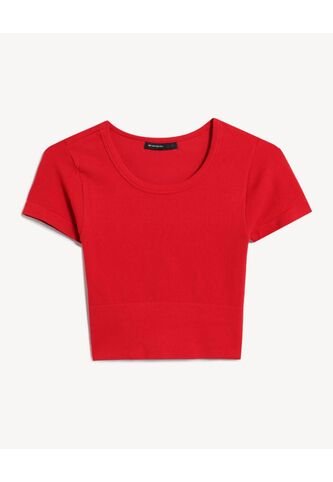 Camiseta Para Mujer Manga Corta Cuello Redondo Color Rojo Marca Seven Seven #28096407 Seven Seven