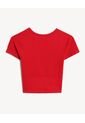 Camiseta Para Mujer Manga Corta Cuello Redondo Color Rojo Marca Seven Seven #28096407 de Seven Seven