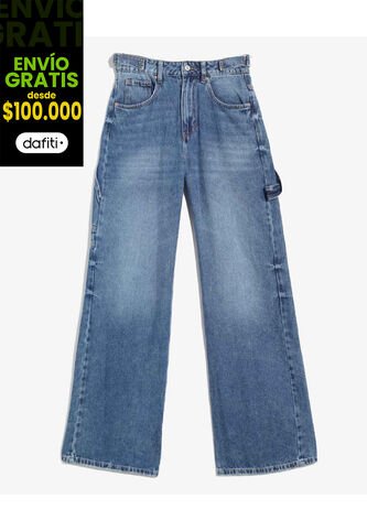 Jean Para Mujer Wide-Leg Color Azul Marca Seven Seven #28160944 Seven Seven