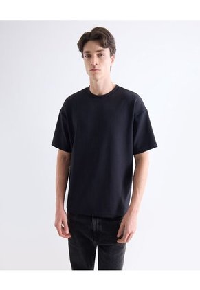 Camiseta Para Hombre Manga Corta Cuello Redondo Color Negro Marca Seven Seven #45092872