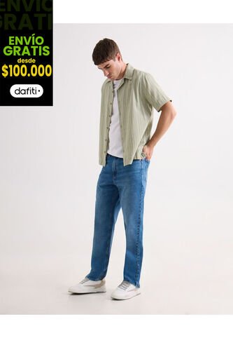 Jean Para Hombre Straight Color Azul Marca Seven Seven #45160641 Seven Seven