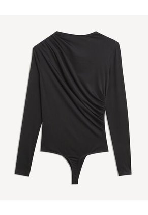 Camiseta Para Mujer Manga Larga Cuello Alto Color Negro Marca Seven Seven #28096523