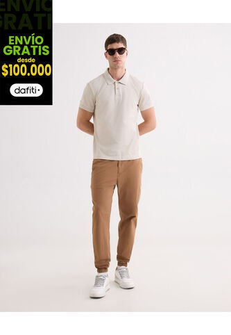 Pantalón Para Hombre Jogger Color Camel Marca Seven Seven #45071152 Seven Seven