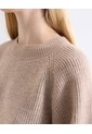 Saco Tejido Cuello Redondo  Para Mujer Café Seven Seven de Seven Seven