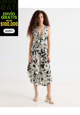 Enterizo Para Mujer Manga Sisa Color Negro Marca Seven Seven #28320438 Seven Seven