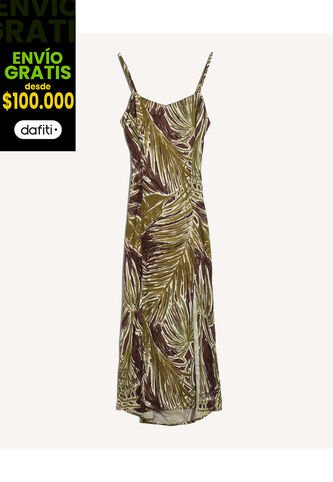 Vestido Para Mujer M/Sisa Largo Color Café Marca Seven Seven #28171431 Seven Seven