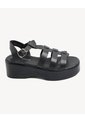 Sandalias De Plataforma  Para Mujer Negro Seven Seven de Seven Seven