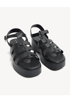 Sandalias De Plataforma Para Mujer Negro Seven Seven